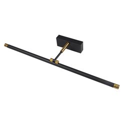Kinkiet nad lustro 56cm 12W Drako czarno-złoty