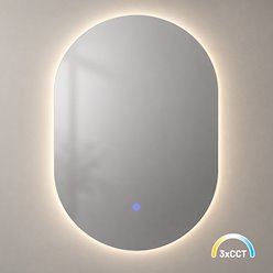 Lustro z podświetleniem LED 50x70cm Belissa 16W 3CCT