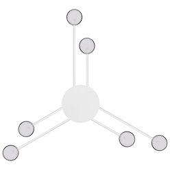 Żyrandol sufitowy Vecto 6xGX53 geometryczny biały