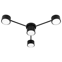 Żyrandol trójramienny Verto 4xGX53 62cm czarny