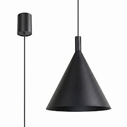 Lampa wisząca stożkowy klosz Nox 25cm 1xE27 czarna