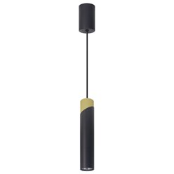 Lampa wisząca Neo cylinder 1xGU10 czarno-złota