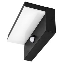 Lampa elewacyjna LED Hestio 9W z czujnikiem PIR czarna