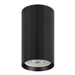 Tuba sufitowa GU10 ryflowana Axen 55x100mm czarna