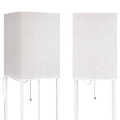 Lampa stojąca Square 1xE27 160cm biała