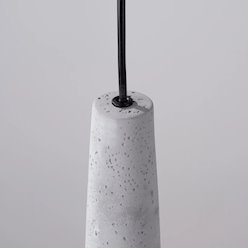 Lampa wisząca betonowa Electra 1xGU10 szara