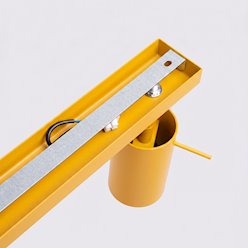 Kinkiet listwa z reflektorami Ring 3xGU10 żółty