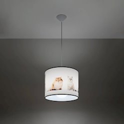 Lampa wisząca dziecięca Kitty 30 1xE27 wielokolorowa