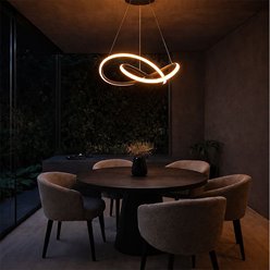 Lampa wisząca LED Avolto Zakręcona 40W CCT z pilotem