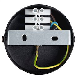Lampa wisząca klepsydra Kai GX53 czarno-złota