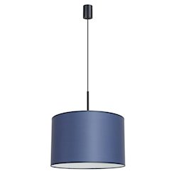 Lampa wisząca z abażurem Nevia 1xE27 granatowa