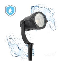 Reflektor ogrodowy GU10 230V wbijany Uno czarny