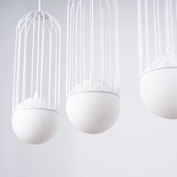 Lampa wisząca potrójna Brina listwa 3xG9 biała