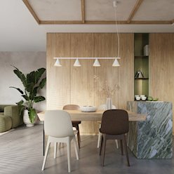 Lampa wisząca Nox 4-punktowa 4xE14 biała