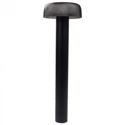 Słupek ogrodowy 2w1 solarny/USB - ciemny klosz