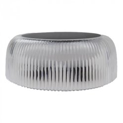 Lampa elewacyjna 2w1 solarna/USB - przezroczysty klosz