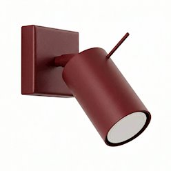 Kinkiet ścienny Reflektor Ring 1xGU10 burgundowy