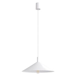 Lampa wisząca stożkowy klosz Nox 40cm 1xE27 biała
