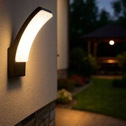 Kinkiet elewacyjny LED Gertha 12W 4000K IP54 czarny