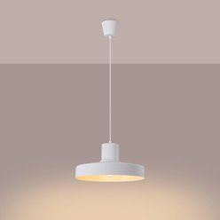 Lampa wisząca klasyczna Bilo 1xE27 biała