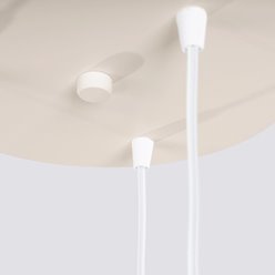 Lampa wisząca potrójna Estria 3xE14 beżowa