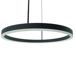 Lampa wiszące okręgi Magnum 102W CCT czarna z pilotem