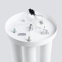 Lampa sufitowa tuby Lagos 5xGU10 okrągła biała