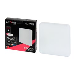 Plafon LED z czujnikiem IP54 kwadrat Action 18W 3000K