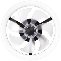 Plafon LED z wentylatorem Twist 36W+15W CCT 40cm czarny
