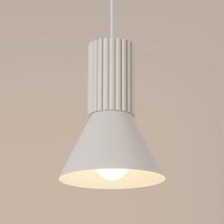 Lampa wisząca loftowa Estria 1xE14 beżowa