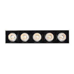 Lampa liniowa LED 15W natynkowa biało-czarna - ciepła