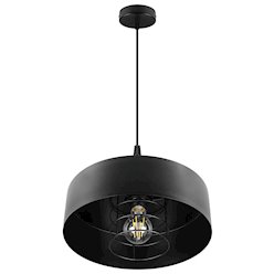 Lampa wisząca E27 czarny żyrandol Velto Loft 30cm