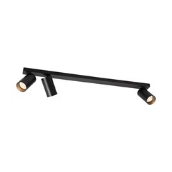 Lampa sufitowa z reflektorami Hero GU10 2+1 czarna