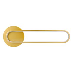 Kinkiet ścienny nowoczesny Goldi 18W 63cm złoty