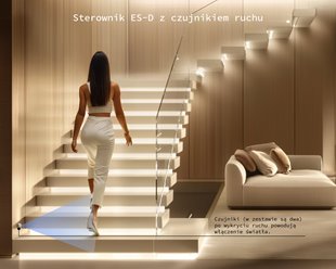 Sterownik LED schodowy Digital ES-D z czujnikami ruchu
