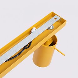 Kinkiet listwa z reflektorami Ring 6xGU10 żółty