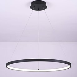 Lampa wisząca LED okrągła Perro 36W czarna