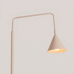 Lampa podłogowa ze stożkowym kloszem Nox 1xE14 beżowa