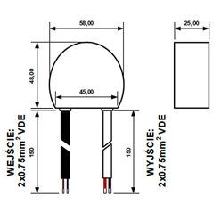 Zasilacz LED dopuszkowy 24V 15W 0,63A IP66