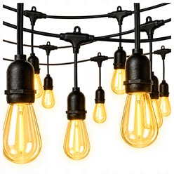 Girlanda zewnętrzna 20m wiszące żarówki 20xLED E27 2700K 1W