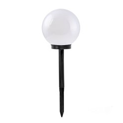 Słupek ogrodowy solarny Mleczna Kula 20cm 4000K