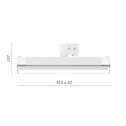 Reflektor LED mleczny 3-fazowy 36W 42cm 4000K biały