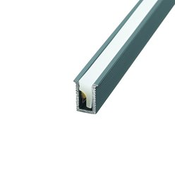 Profil LED wpuszczany wąski Tiny 7mm szary z kloszem 3m