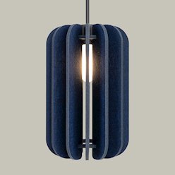 Lampa wisząca filcowa Mula 27 cm 1xE27 granatowa