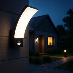 Kinkiet elewacyjny LED Gertha z czujnikiem ruchu 12W 4000K