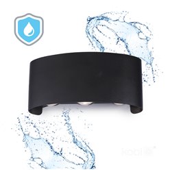 Kinkiet zewnętrzny góra dół Lumepra 6W 4000K czarny