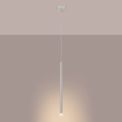 Lampa wisząca pojedyncza tuba Pastelo 1xG9 beżowa