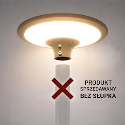 Lampa parkowa LED solarna Patio 20W 2100lm 3000-4000K