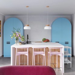 Lampa wisząca drewniana Marion 1xE27 biała/naturalne drewno