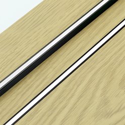 Profil LED wpuszczany wąski Tiny 7mm czarny z kloszem 3m